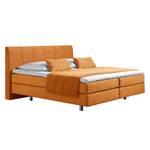 Boxspringbett Baila Webstoff - Gelb - 140 x 200cm - Bonellfederkernmatratze - H2