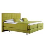 Lit boxspring Tevin Tissu - Citron vert - 100 x 200cm - Matelas à ressorts Bonnell - D2 souple