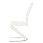 Chaise cantilever Amanda II Blanc - Lot de 2