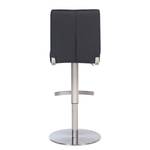 Tabouret de bar Hoover Noir - Tulipe - Cuir véritable