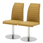 Chaises pivotantes Levittown (lot de 2) Jaune curry