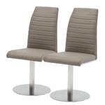 Draaistoelen Levittown (2-delige set) Taupe