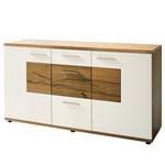 Dressoir Serrata mat wit/gespleten eikenhout