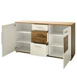 Dressoir Serrata mat wit/gespleten eikenhout