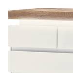 Commode Roble II Avec éclairage inclus - Chêne / Blanc mat