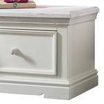 Banc de vestibule Opia I Pin massif blanc / Blanc vintage