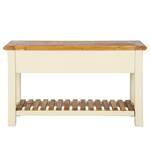 Console Boddo pin massif - blanc / Couleur miel