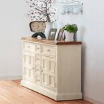 Buffet Boddo pin massif - blanc / Couleur miel