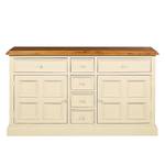 Sideboard Boddo Massivholz Kiefer - Weiß/Honig