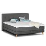 Letto boxspring Mälby Tessuto - Color antracite - 140 x 200cm