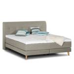 Boxspring Mälby geweven stof - Beige - 140 x 200cm