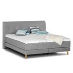 Letto boxspring Mälby Tessuto - Color grigio pallido - 160 x 200cm