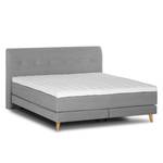 Letto boxspring Mälby Tessuto - Color grigio pallido - 160 x 200cm