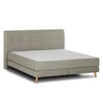 Boxspringbett Mälby Webstoff - Beige - 160 x 200cm