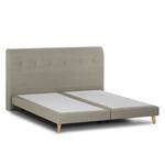 Boxspring Mälby geweven stof - Beige - 160 x 200cm