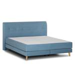 Letto boxspring Mälby Tessuto - Opaco cleste chiaro - 160 x 200cm