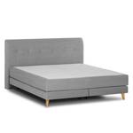 Letto boxspring Mälby Tessuto - Color grigio pallido - 180 x 200cm