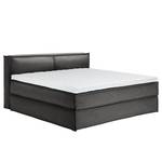 Lit boxspring Kinx Tissu - Tissu KINX : Anthracite - 200 x 220cm - D2 souple - 100 cm