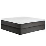 Premium boxspring KINX geweven stof - Stof KINX: Antracietkleurig - 200 x 220cm - H2 zacht - Zonder