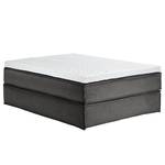 Lit boxspring Kinx Tissu - Tissu KINX : Anthracite - 140 x 220cm - D2 souple - Sans