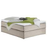 Premium Boxspringbett KINX Webstoff - Stoff KINX: Beige - 140 x 220cm - H2 - Ohne