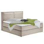 Lit boxspring Kinx Tissu - Tissu KINX : Beige - 180 x 220cm - D2 souple - 130 cm