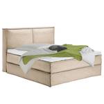 Premium Boxspringbett KINX Webstoff - Stoff KINX: Beige - 180 x 220cm - H2 - 130 cm