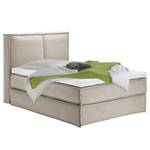 Premium boxspring KINX geweven stof - Stof KINX: Beige - 140 x 220cm - H2 zacht - 130cm