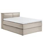 Lit boxspring Kinx Tissu - Tissu KINX : Beige - 140 x 220cm - D2 souple - 100 cm