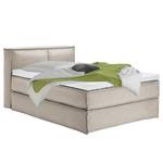 Premium boxspring KINX geweven stof - Stof KINX: Beige - 140 x 220cm - H2 zacht - 100cm