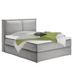 Lit boxspring Kinx Tissu - Tissu KINX : Gris - 160 x 220cm - D2 souple - 130 cm