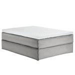 Premium Boxspringbett KINX Webstoff - Stoff KINX: Grau - 160 x 220cm - H2 - Ohne