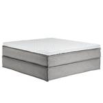 Premium Boxspringbett KINX Webstoff - Stoff KINX: Grau - 180 x 220cm - H2 - Ohne