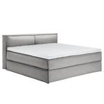 Premium Boxspringbett KINX Webstoff - Stoff KINX: Grau - 200 x 220cm - H2 - 100 cm