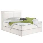 Lit boxspring Kinx Tissu - Tissu KINX : Blanc - 160 x 220cm - D2 souple - 130 cm