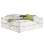 Premium boxspring KINX geweven stof - Stof KINX: Wit - 200 x 220cm - H2 zacht - Zonder