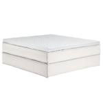 Premium Boxspringbett KINX Webstoff - Stoff KINX: Weiß - 180 x 220cm - H2 - Ohne