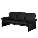 Sofa Capri (3-Sitzer) Echtleder Schwarz - Echtleder Mabel: Schwarz