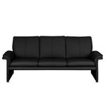 Sofa Capri (3-Sitzer) Echtleder Schwarz - Echtleder Mabel: Schwarz