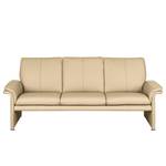 Sofa Capri (3-Sitzer) Echtleder Beige - Echtleder Mabel: Warmes Beige