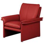 Fauteuil Capri Cuir véritable rouge - Cuir Mabel: Rouge