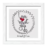 Afbeelding Do What You Love beige/zwart