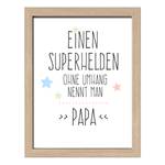 Afbeelding Papa wit/zwart