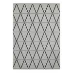 Teppich Kandava Kunstfaser - Grau / Schwarz - 67 x 140 cm