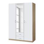 Armoire à portes battantes Case III Blanc alpin / Imitation chêne de Sonoma - 136 cm - 3 portes