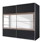 Schwebetürenschrank Tarragona Grau Metallic/Eiche Sanremo Dekor - Breite: 271 cm