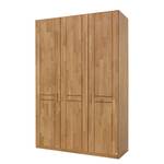 Armoire à portes battantes Sitara I Aulne partiellement massif - Verni Largeur d'armoire : 142 cm - 3 portes