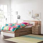 Bedframe Gandra (2-delig) Sanremo eikenhouten look/alpinewit