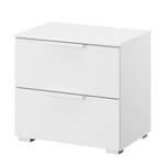 Table de chevet SKØP x2 Blanc alpin - Largeur : 50 cm - Couleurs du corps