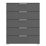 Buffet SKØP x5 Graphite - Largeur : 80 cm - Aluminium